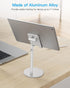 Cell Phone Stand, OMOTON Angle Height Adjustable Phone Holder, Aluminum Desktop Phone Dock for Desk, Compatible with iPhone 13/Mini/Pro/Max, All S...